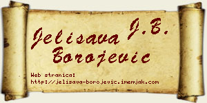 Jelisava Borojević vizit kartica